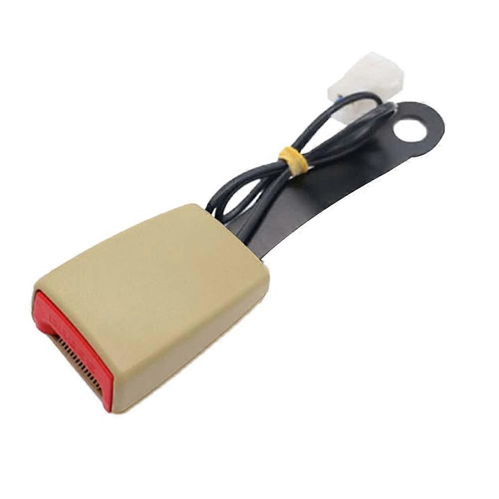 Kit siguranta auto, prindere centura de siguranta, 17.5cm, bej