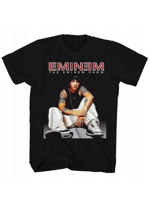 Ferfi polo, Eminem, pamut, Fekete