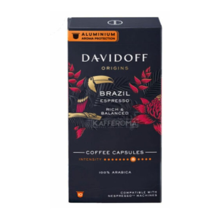 Capsule Aluminiu Davidoff Origins Espresso Brazil – Compatibile Nespresso