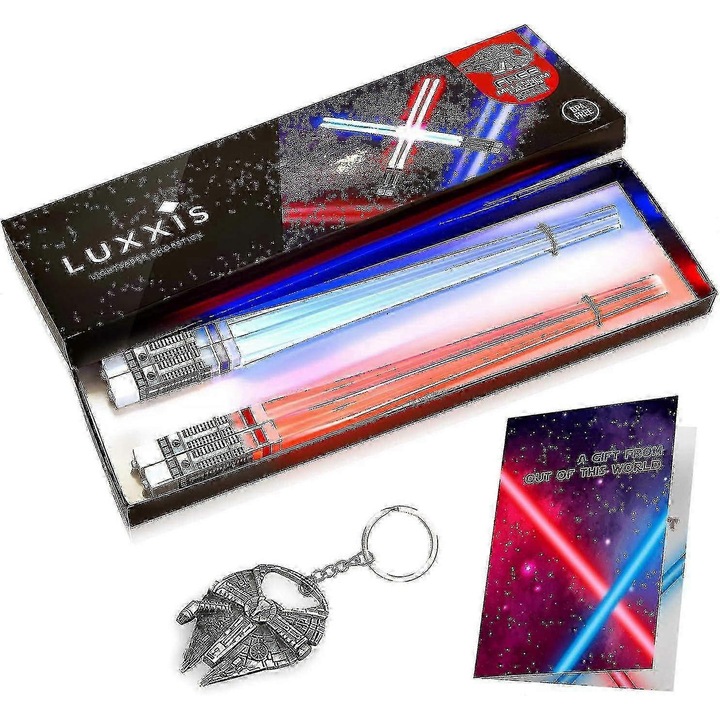 Chopsticks luminoase, set 2 perechi, design modern, dimensiuni compacte