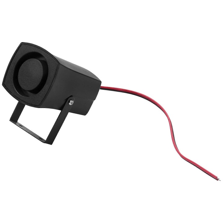 Автомобилна алармена система, 6 тона, 12-24V, 105db, черна, 56x45x40mm