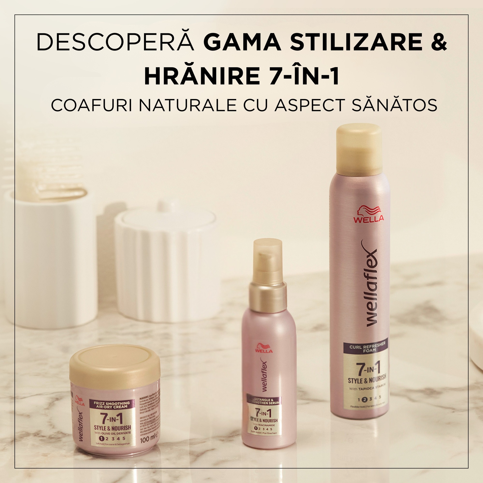 Spuma pentru par Wellaflex 7IN1 Curl Refresh 200 ml - eMAG.ro