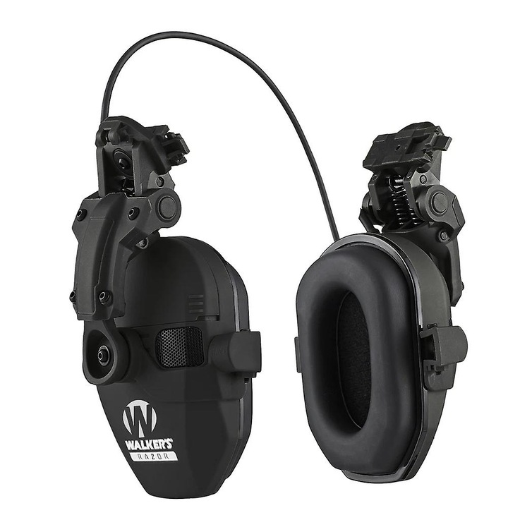 Casca protectie muncii, cu protectie electronica, functie de reducere a zgomotului, NRR: 22dB, pentru activitati de vanatoare si airsoft