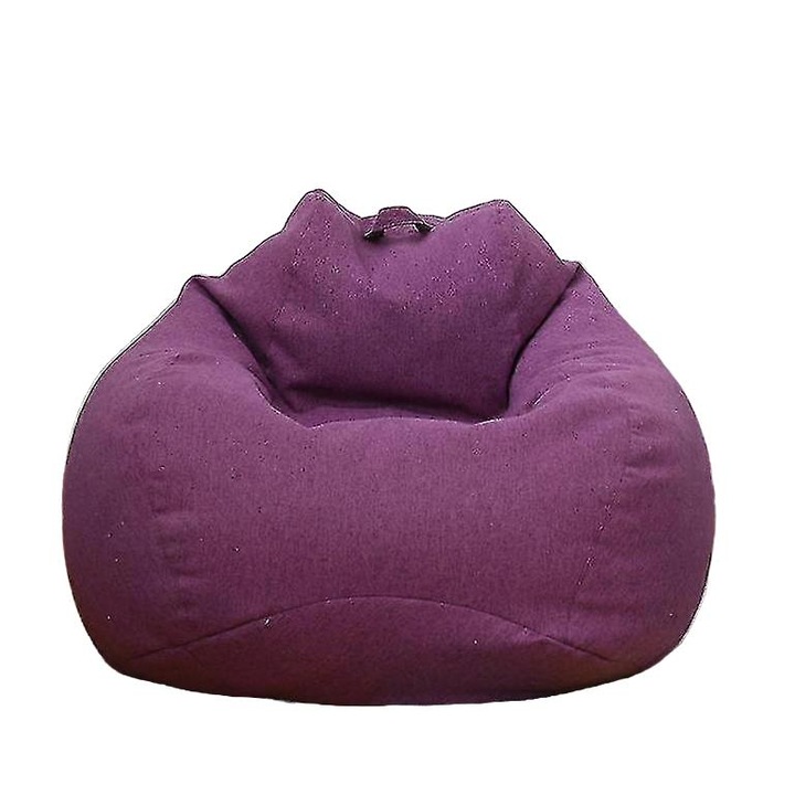 Husa pentru fotoliu bean bag, 80x90cm, mov