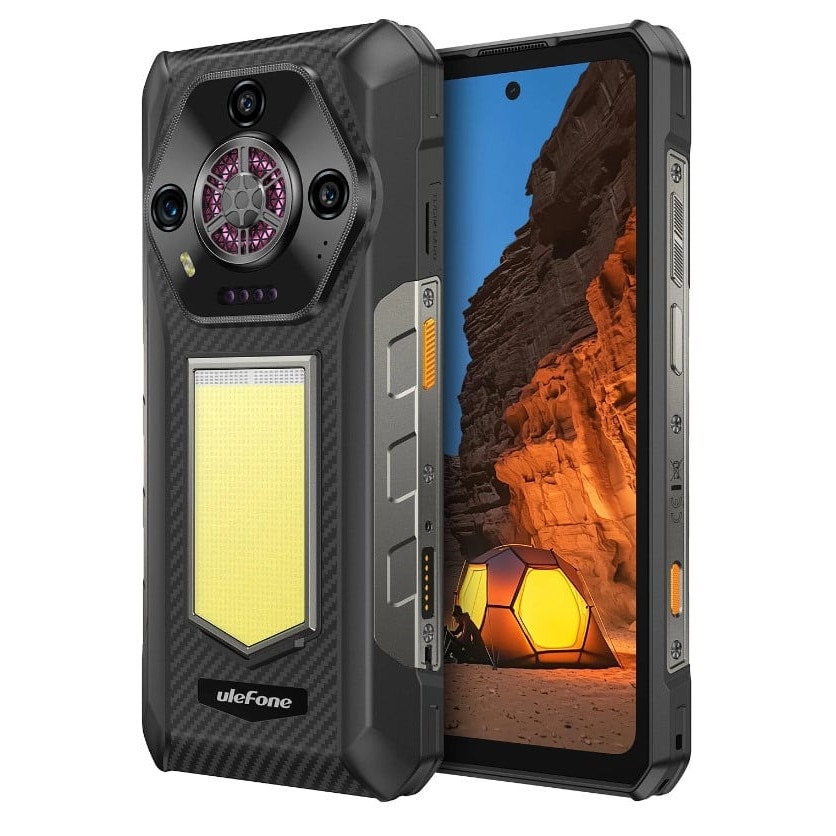 Telefon Mobil Ulefone Armor 30, 4G, 6.95" FHD+ 120Hz, 24GB RAM (12GB+12GB extensibil), 512GB ROM, 50MP, Night Vision, Android 15, Helio G100, Wi-Fi 5, NFC, OTG, 12800mAh, 66W, Dual SIM