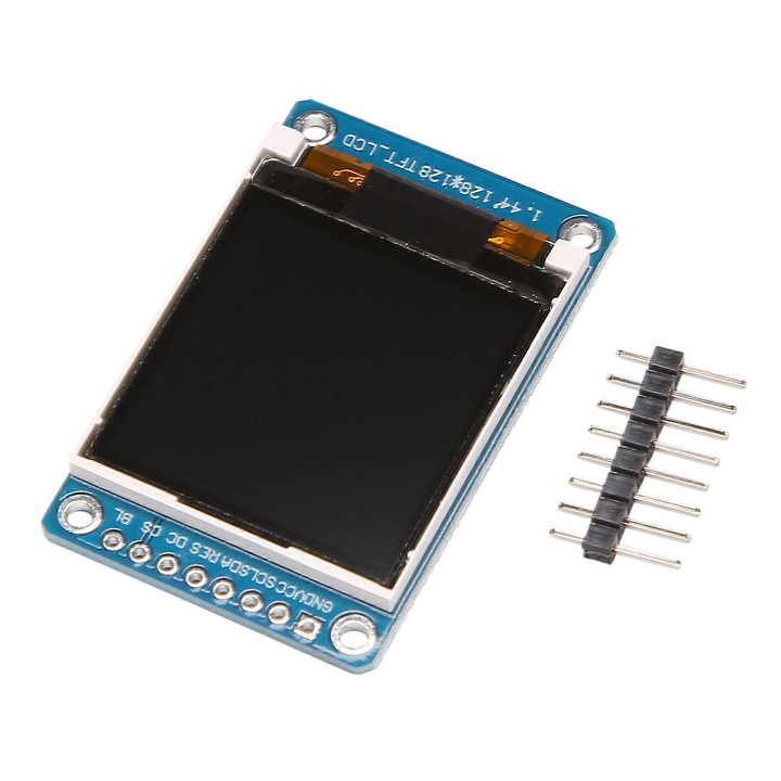Modul display 1.44 inch, 128RGB x 128, interfata SPI, albastru, 25x35mm