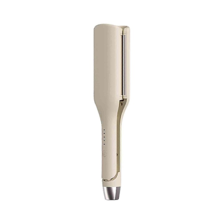 Ondulator V-shaped, 23x7cm, 5 trepte de temperatura, bej