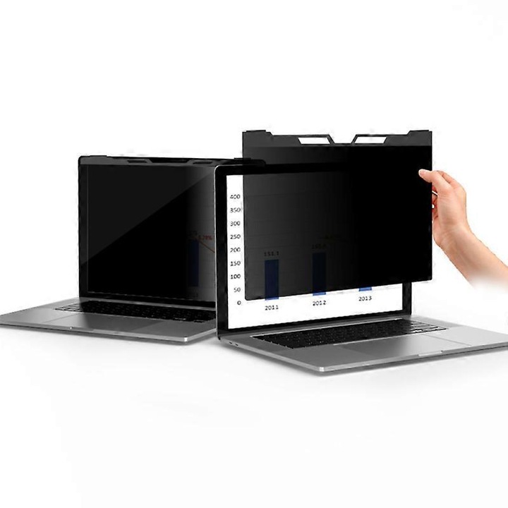 Adatvédelmi szűrő laptophoz 13.3'', UV-védelem, méretek 297x204mm, könnyen telepíthető