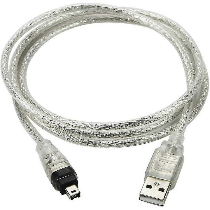 Cablu adaptor USB la Firewire, IEEE 1394, 4 Pin, iLink, 100cm, pentru SONY DCR-TRV75E DV
