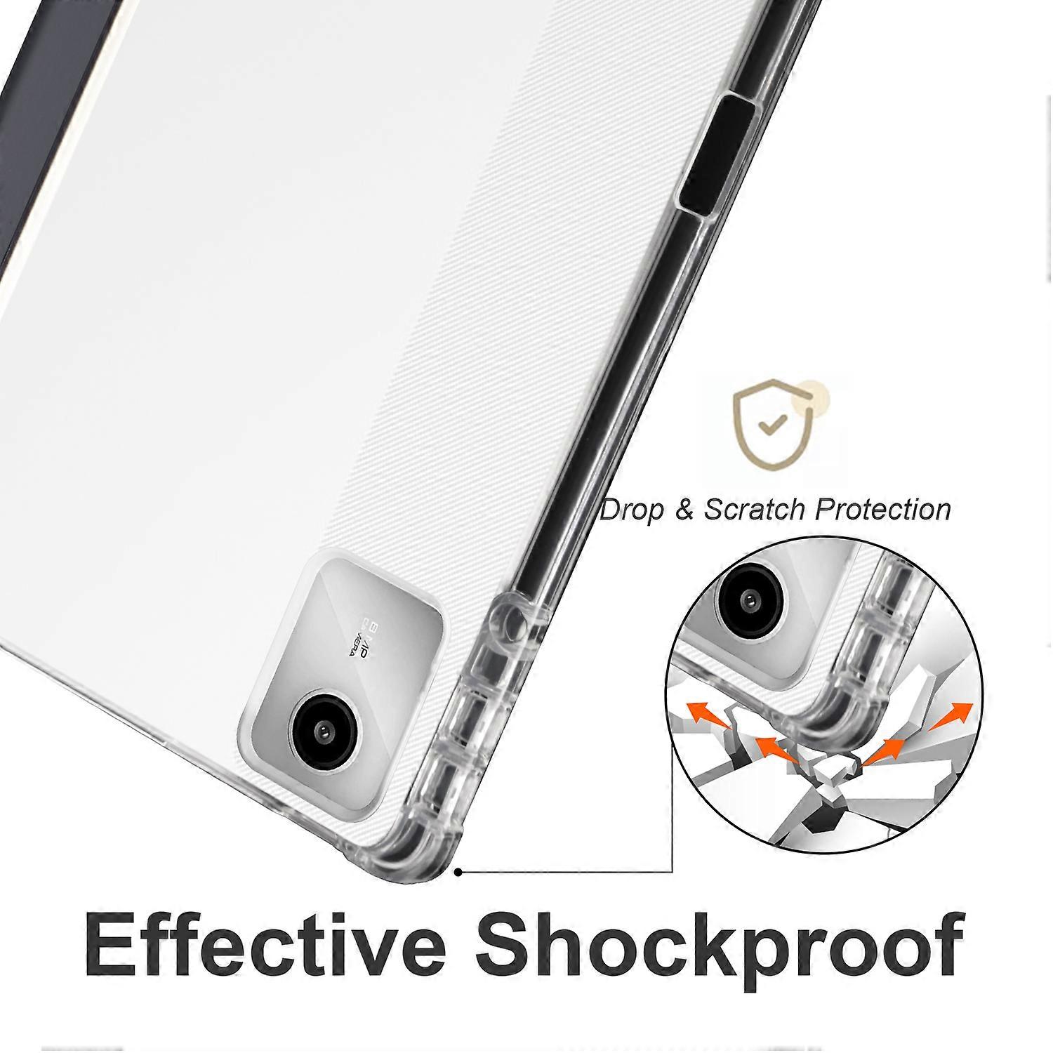 Husa tableta tri-fold, neagra, cu slot pentru stilou, pentru Lenovo Tab M11 (Xiaoxin Pad 11 2024)