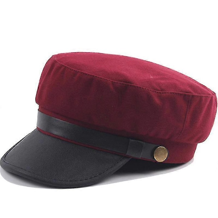 Unisex baseball sapka, Piros/Fekete, Pamut