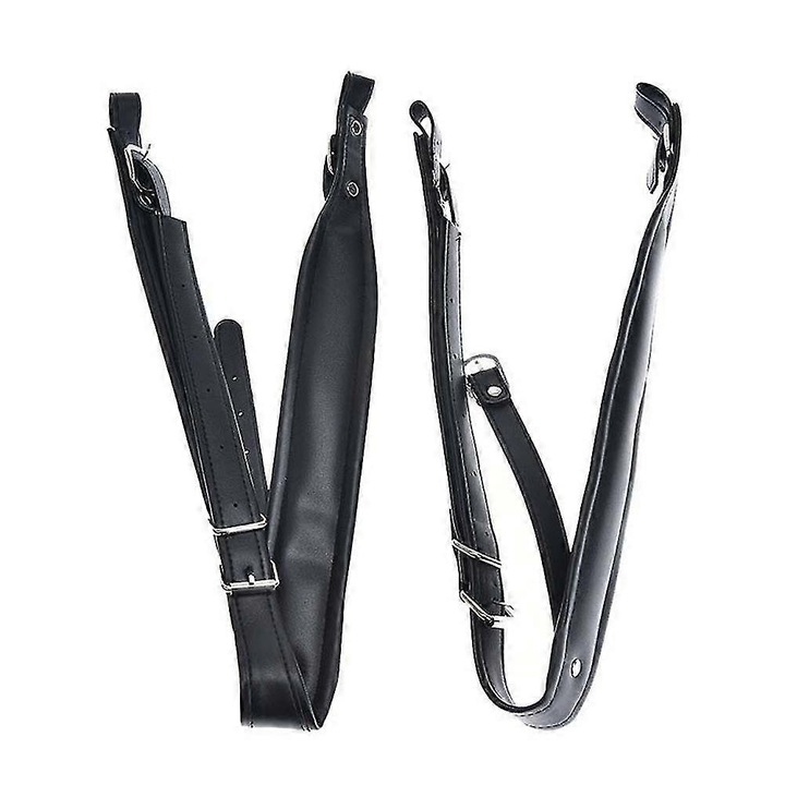 Set 2 curele ajustabile pentru acordeon, piele, 80x110cm, rezistente la apa