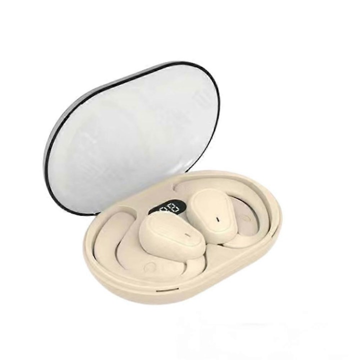 Vezeték nélküli fülhallgató D88, 360 sztereó hangzás, fehér