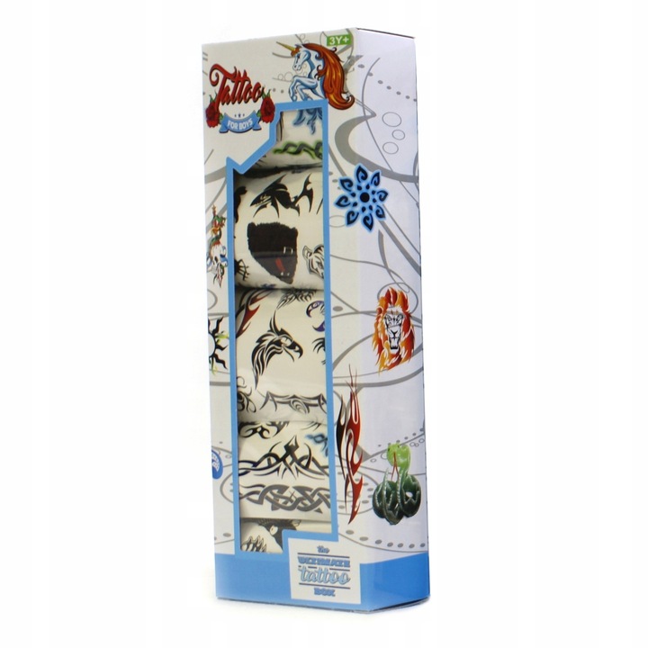 Set tatuaje temporare Midex, 5 foi, colorat, aplicare usoara