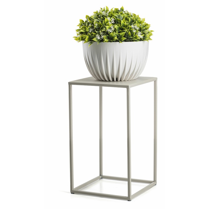 Suport metalic pentru flori HowHomely, 40cm, culoare kaszmir, design minimalist