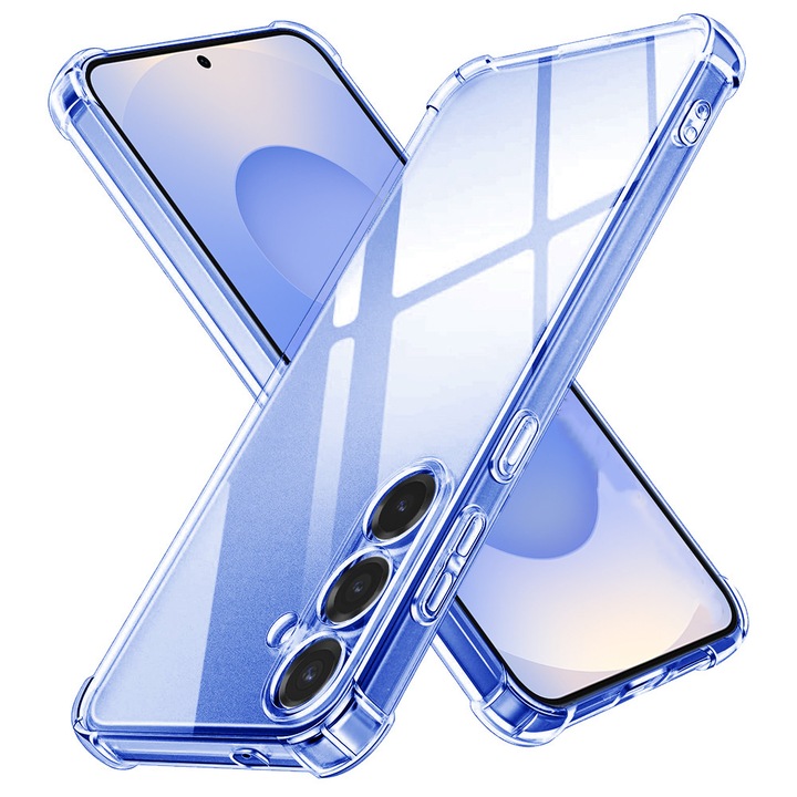 Husa pentru Samsung Galaxy S25 FE DaDen Antishock, Ultra Protection, Protectie colturi, Anti soc, Rezistenta la impact, Transparenta