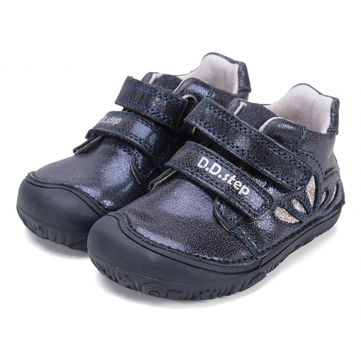 Pantofi Primii Pasi, Barefoot, Navi Rain, DD Step, Bleumarin