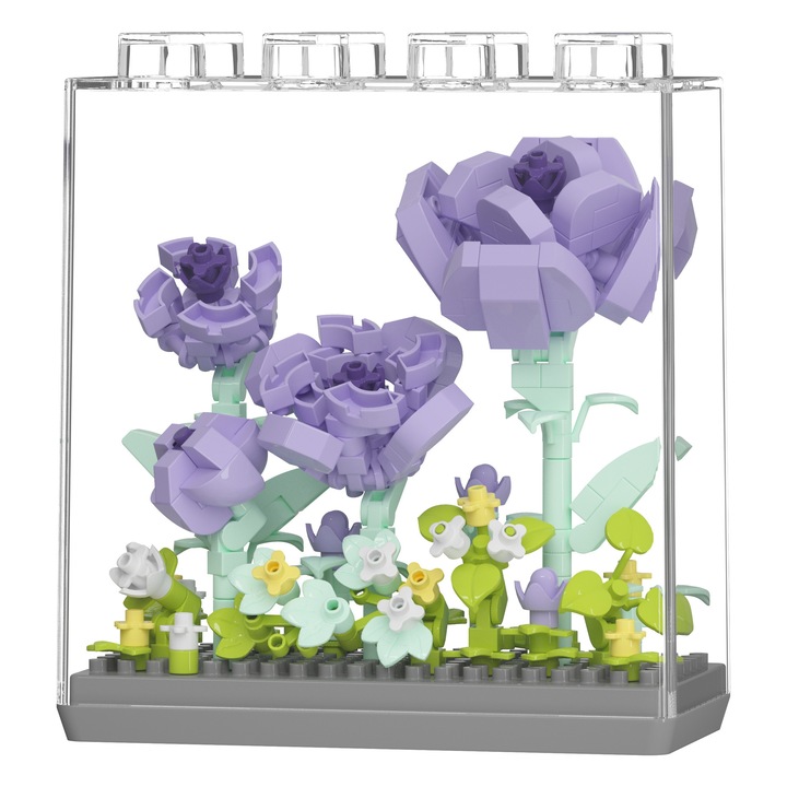 Plastic bloc vant cornice flori cutie 343pcs