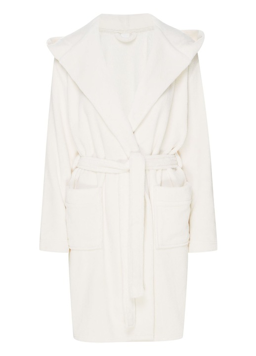 Halat de baie, Henderson, Poliester, Alb, Alb