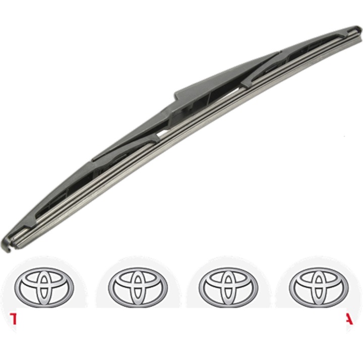 Stergator lamela spate Bosch Twin, pentru TOYOTA C-HR VAN din 2016, 350mm, cauciuc siliconat, set TOYOTA