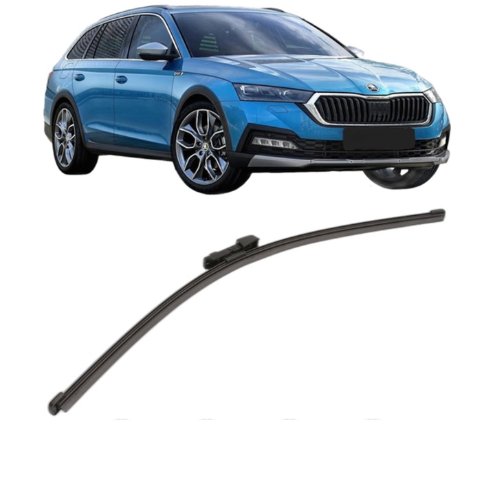 Stergator lamela spate SKODA OCTAVIA IV (NX3, NN3, PV3) din 2020, pentru luneta auto, Valeo Silencio Xtrm, din cauciuc siliconat rezistent, SKODA