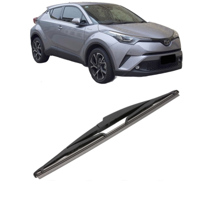 Stergator lamela spate TOYOTA C-HR VAN (_X1_) din 2016, pentru luneta auto, Valeo Silencio, din cauciuc siliconat rezistent, TOYOTA