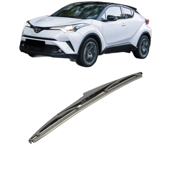 Stergator lamela spate TOYOTA C-HR (_X1_) din 2016, pentru luneta auto, Bosch Twin, din cauciuc siliconat rezistent, TOYOTA