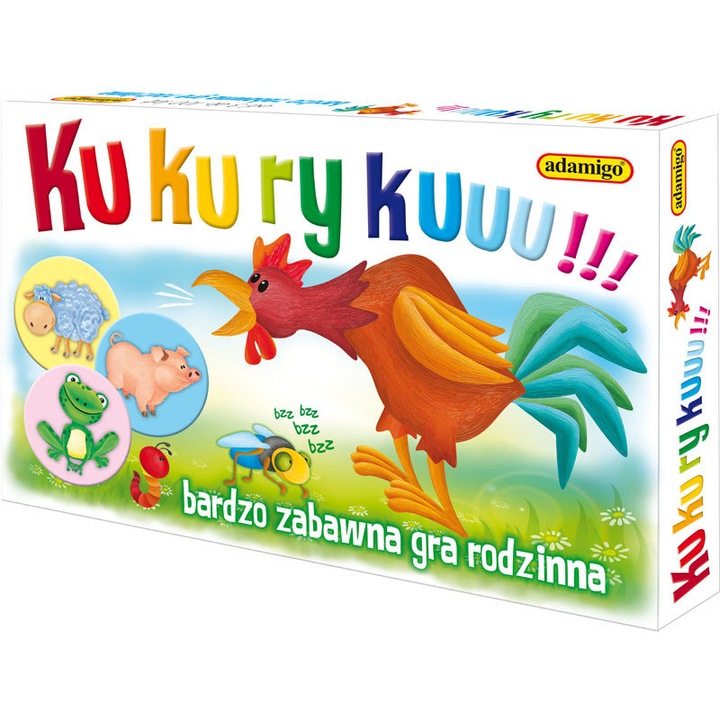 Kukuryku társasjáték, Adamigo, 60 kártya, 2-6 játékos, 3+ év