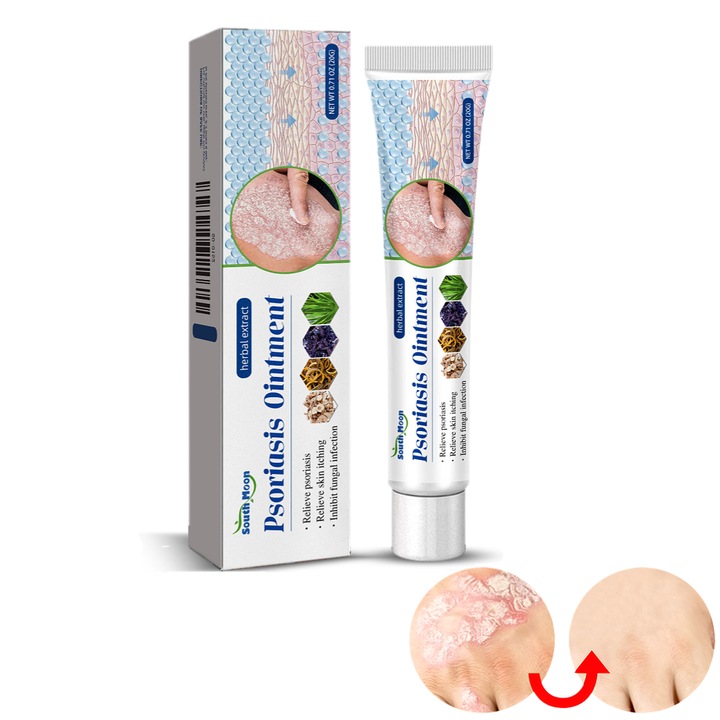 Комплект 2x Крем за грижа за кожата, South moon, 50ml x2, лечение на псориазис, дерматит, многоцветен