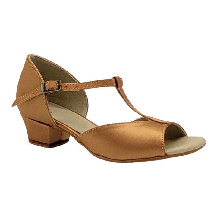 Pantofi dans sportiv fete Oksana, culoare nude, marime 35