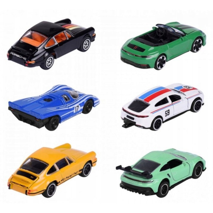 Set masinute Majorette Porsche Premium, Multicolor, 1:64, 7,5 cm