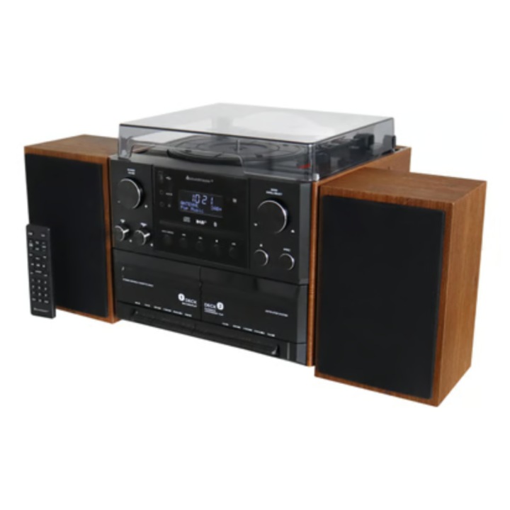 Sistem audio Soundmaster MCD5600, Bluetooth, 2 boxe, maro, 32x32