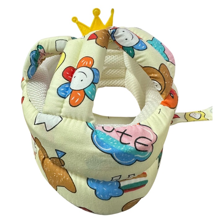 Casca de protectie pentru bebelusi, antisoc pentru cazaturi, dimensiune reglabila, cu scai