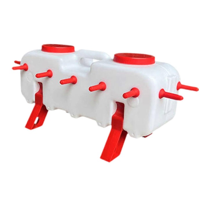 Malac etető adapter, 14 szopóka, műanyag, 46x24x15cm, 10L kapacitás