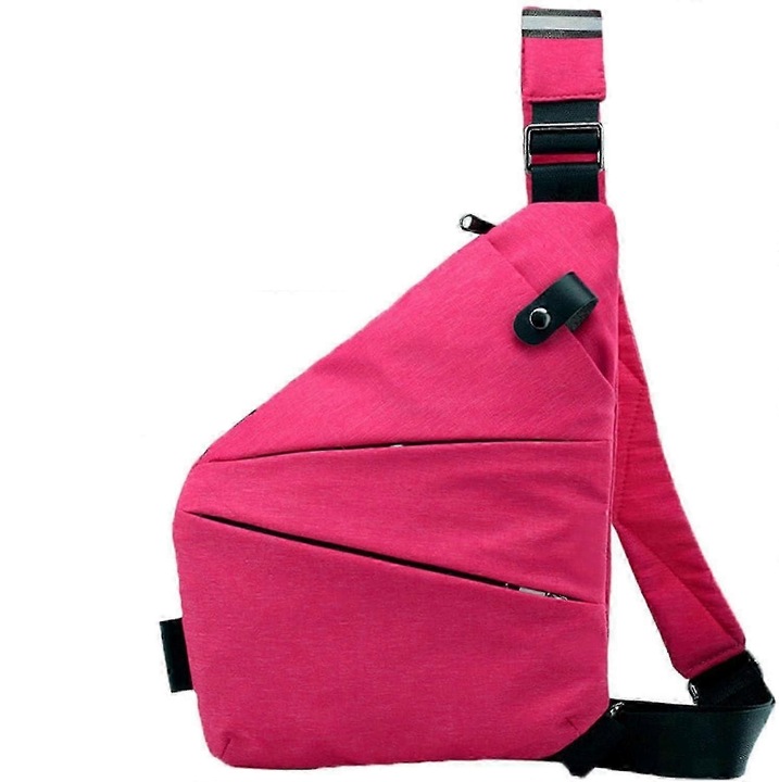 Női vízálló crossbody táska, rózsaszín, 45x55cm