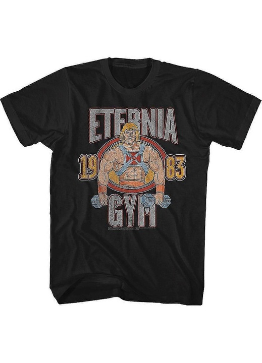 Póló He-man Eternia Gym, 100% pamut, többszínű, Többszínű