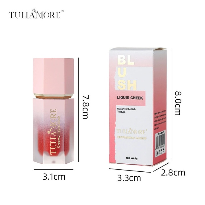 Folyékony pirosító, piros, 7g, 7.8x3.1cm