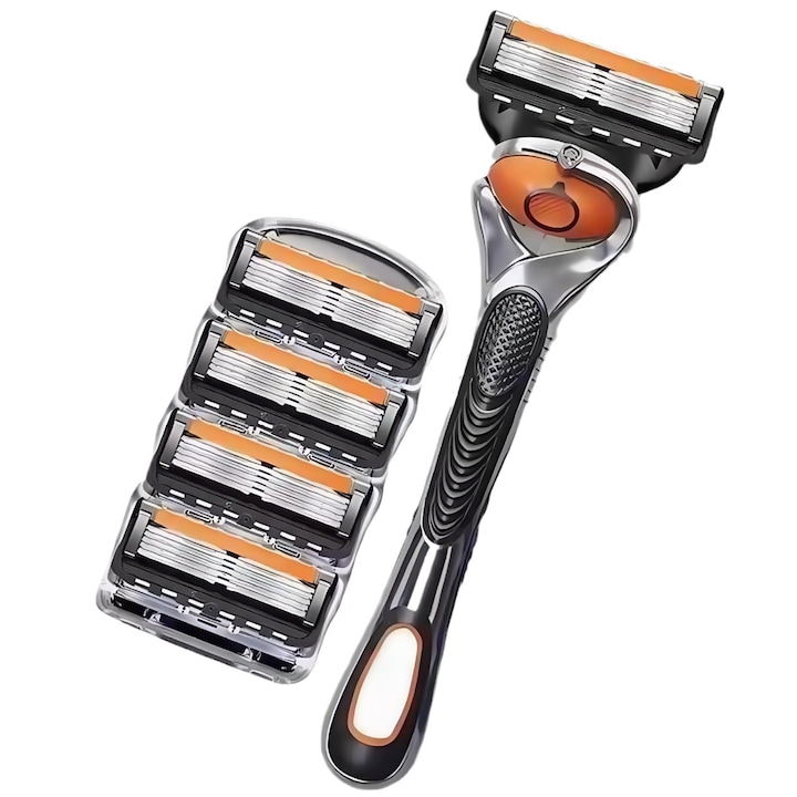 Комплект от 2 бръснещи глави за електрически самобръсначки, 5 ножчета, многоцветен