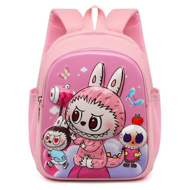 Ghiozdan pentru copii, roz, 22x29x15cm