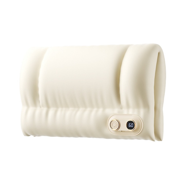 Incalzitor corporal portabil, umplutura puf, 3 setari de temperatura, Powerbank 10000 mAh inclus, Alba