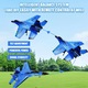 Боен самолет с дистанционно управление FX620, SU-35, Жироскоп, Удароустойчив, с дистанционно управление, Играчка, Син