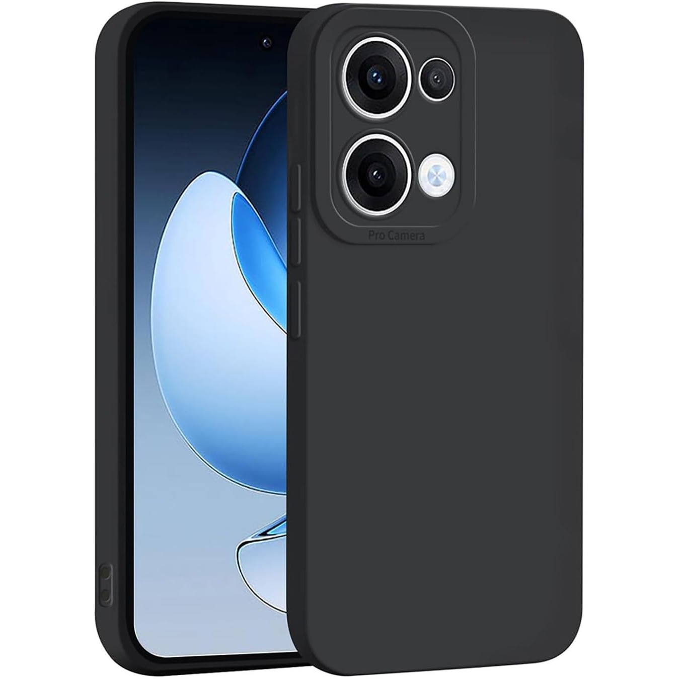 BestCase® Husa pentru OPPO Reno13 5G din Silicon Ultra Slim, Negru mat