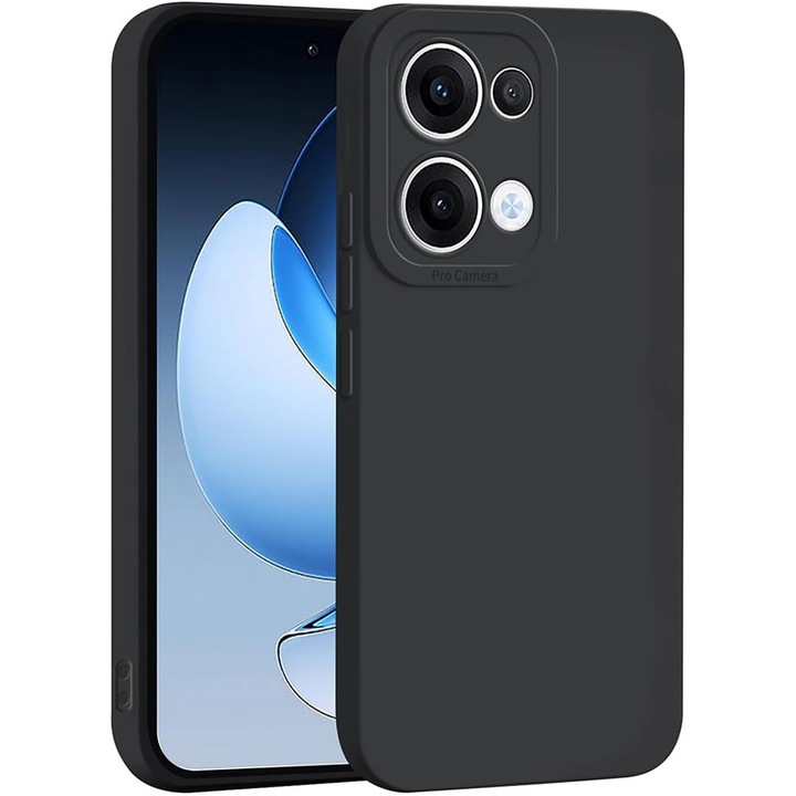 BestCase® Husa pentru OPPO Reno13 5G din Silicon Ultra Slim, Negru mat