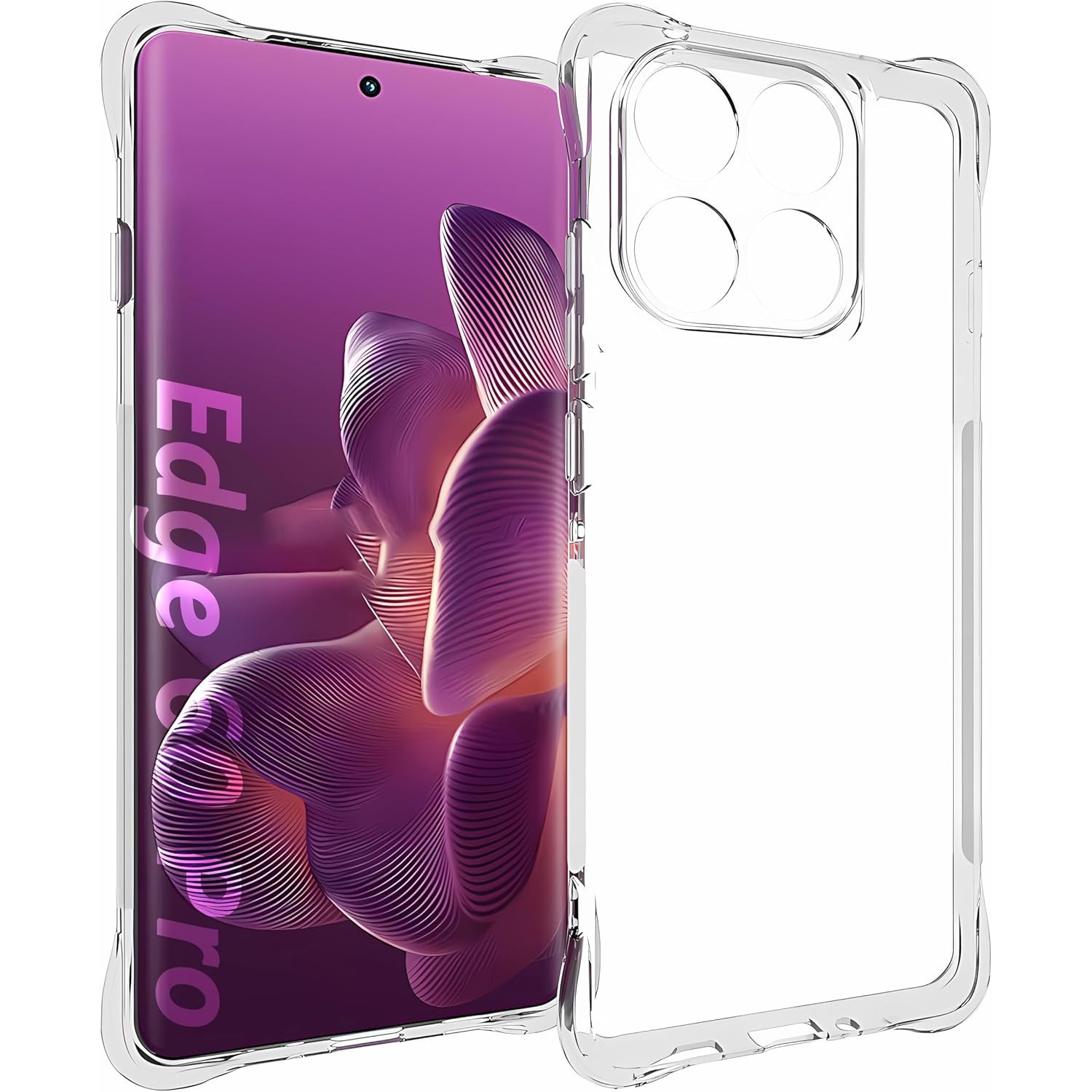 BestCase® Husa Anti Shock Pentru Motorola Edge 60 Pro, Transparent