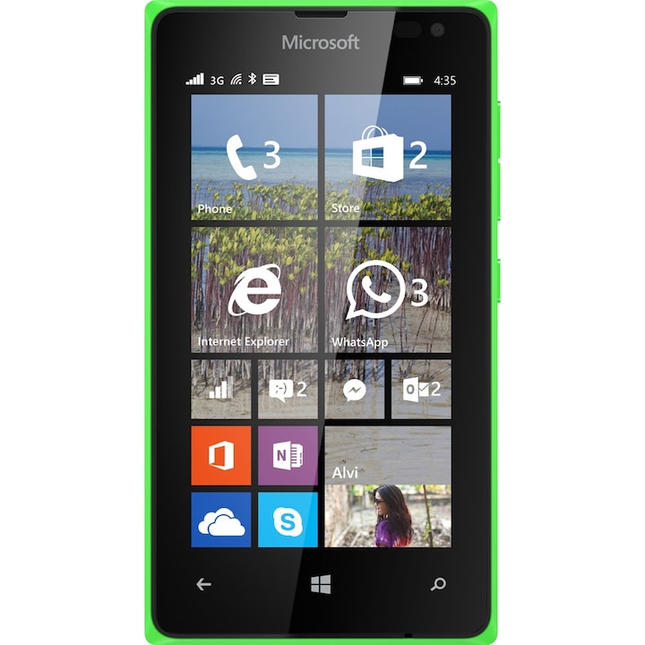 Смартфон Microsoft 435 Lumia, 8GB, Зелен