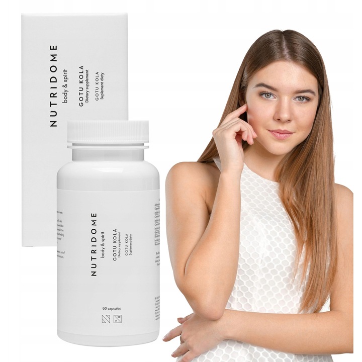 Supliment Alimentar, Nutridome, Gotu Kola, Extract Centella Asiatica 500 Mg, Memorie, Concentrare, Antistres, Circulatie, Formula Vegana, 60 Capsule