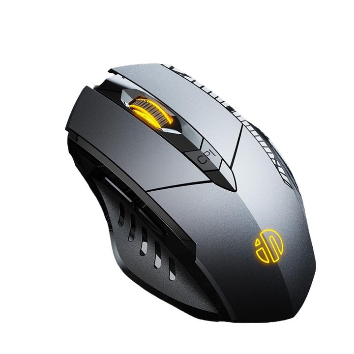 Mouse gaming INPHIC PW1, sase butoane, gri
