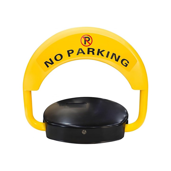 Автоматичен паркинг блокиратор със соларно зареждане NEXTLY, 2 включени дистанционни управления, контрол от разстояние 50м, максимално натоварване 2 тона, аларма, включено зарядно за контакт, водоустойчив и мразоустойчив, жълто-черен