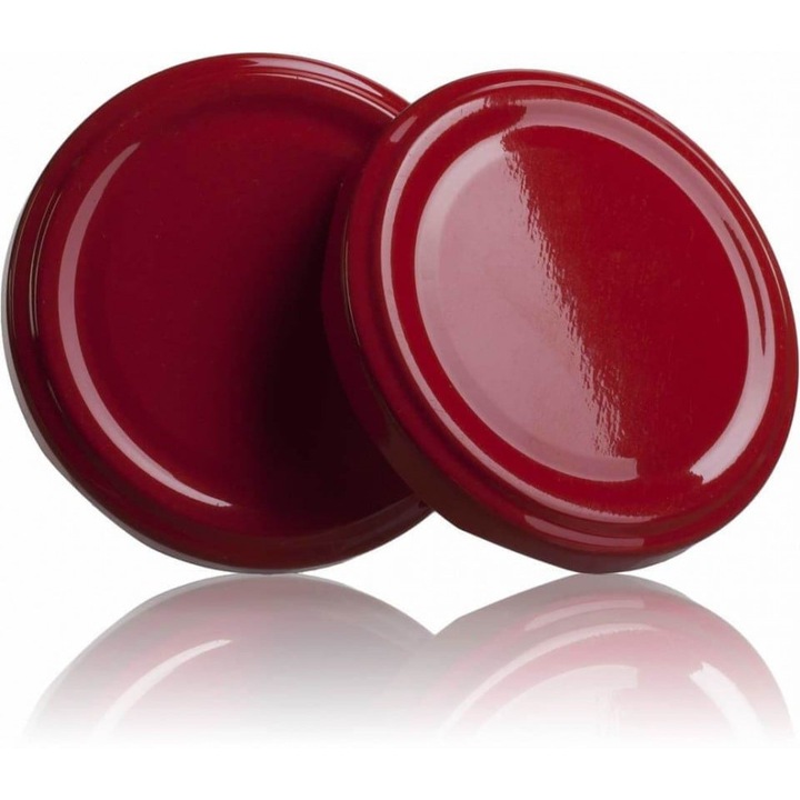 Capac pentru borcane diametru 53mm, ROSU, pachet 50 bucati