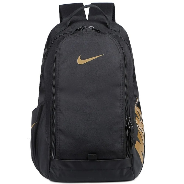 Раница, Nike, за училище и спортни тренировки, черно-кафява, 48см x 34см x 16см